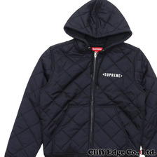 Supreme &times; INDEPENDENT Quilted Nylon Jacket BLACK画像