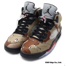 NIKE AIR JORDAN 5 RETRO SUPREME BAMBOO/BLACK-CLASSIC STONE-CHN 824371-201画像