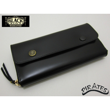 BLACK SIGN Cordovan Black Eye Round Long Wallet BSFA-15601B画像