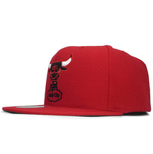 Mitchell & Ness CHICAGO BULLS SOLID LOGO SNAPBACK RED LVMNCHB243画像