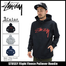 STUSSY Flight Fleece Pullover Hoodie 118137画像