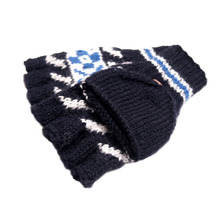 INVERALLAN 11K FAIRISLE FINGERLESS HAND KNIT GLOVE画像