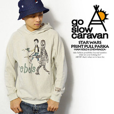 go slow caravan STAR WARS PRINT PULL PARKA -HAN SOLO&times;CHEWBACCA- 335401画像