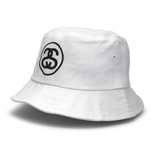 STUSSY SS LINK FA15 BUCKET HAT WHITE画像