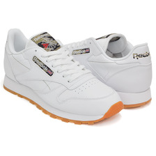 Reebok CL LEATHER TC WHITE / BLACK / WARM OLIVE TIGER CAMO PACK V62642画像