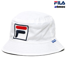 FILA × atmos REVERSIBLE BUCKET HAT WHITE/PEAC/PEAC LA153PY6-100画像