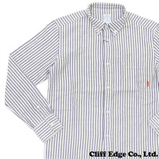 WTAPS STRIPE L/S SHIRT.COPO.STRIPE NAVY画像