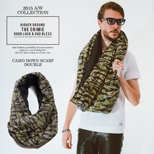 CRIMIE CAMO DOWN SCARF DOUBLE C1E5-AC02画像