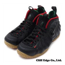 NIKE AIR FOAMPOSITE PRO  BLACK/GORGE GREEN-METALLIC GOLD-GYM RED 624041-004画像