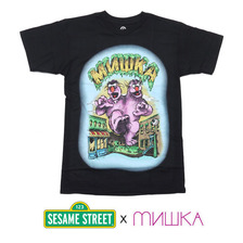 MISHKA &times; SESAME STREET LAMOUR SUPREME'S 2 HEADED MONSTER TEE画像