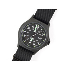 MILITALY WATCH COMPANY G10BH PDV 12/24 ブラックストラップ画像