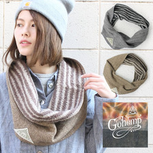 GOHEMP SNOOOD/ H/C/W MIX BORDER GHG0109HMB画像