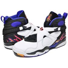 NIKE AIR JORDAN 8 RETRO BG "THREE PEAT" wht/infrared 23-blk-brght cncr 305368-142画像