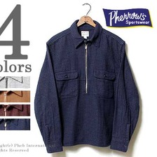 Pherrow's ハーフジップワークシャツ 15W-760WS画像