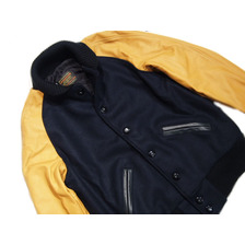 SKOOKUM BASEBALL AWARD JACKET /navy x willow画像
