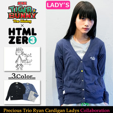 HTML ZERO3 &times; 劇場版 TIGER & BUNNY -The Rising- Guttarelax Precious Trio Ryan Cardigan Ladys CT174L画像