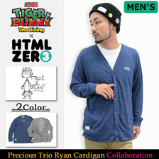 HTML ZERO3 &times; 劇場版 TIGER & BUNNY -The Rising- Guttarelax Precious Trio Ryan Cardigan CT174画像
