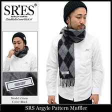 PROJECT SR'ES Argyle Pattern Muffler ACS00925画像