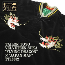 TAILOR TOYO VELVETEEN SUKA "FLYING DRAGON"&times;"JAPAN MAP" TT13332画像