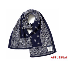 APPLEBUM Bandanna Muffler NAVY画像