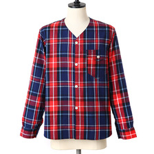 CORONA COLLAR LESS NAVY SHIRT CS085S画像