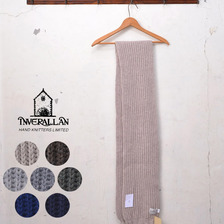 INVERALLAN RIB KNIT SCARF Lambswool画像