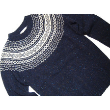 INVERALLAN #115065 NORDICK FAIRISLE YOKE DONEGAL SWEATER/sheridan画像