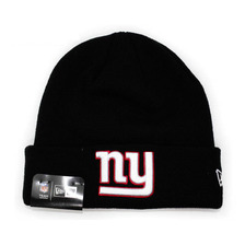 NEW ERA NEW YORK GIANTS BASIC CUFF KNIT BEANIE BLACK FFNENYG044画像