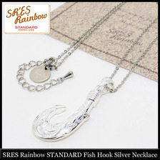 SR'ES Rainbow STANDARD Fish Hook Silver Necklace ACS00946画像