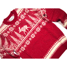 INVERALLAN #113022 SHETLAND JACQUARD DEER CREWNECK SWEATER/tudor画像