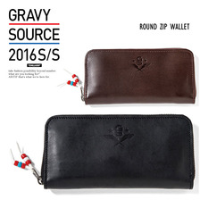 GRAVYSOURCE ROUND ZIP WALLET GS16-HAC07画像