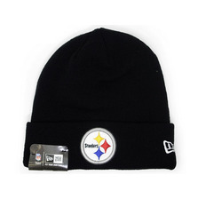 NEW ERA PITTBURGH STEELERS BASIC BEANIE BLACK FFNEPS049画像