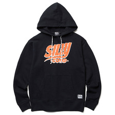 SILLY GOOD SPORTS LOGO PULL PARKA (BLACK) SG1E7-SW01画像
