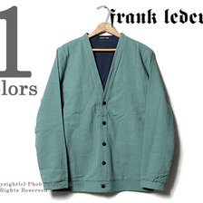 FRANK LEDER カラードコットンリネンカーディガン ファブリックウォッシュド 0647124画像