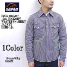 IRON HEART 12oz. HICKORY WESTETRN SHIRT JACKET IHSH-124画像