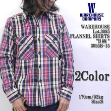 WAREHOUSE Lot 3095 FLANNEL SHIRTS B柄画像