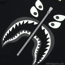 A BATHING APE &times; BOUNTY HUNTER BAPExBXH MAD SHARK TEE 01 BLACK画像
