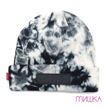 MISHKA CYRILLIC TIE DYE BEANIE BLACK FL151732W画像
