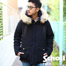 Schott HOODED DOWN JACKET 3152034画像