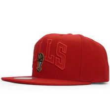 Mitchell & Ness CHICAGO BULLS 95-96 NBA FINALS CHAMPIONS SNAPBACK RED LVMNCHB252画像