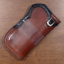 THE FLAT HEAD FH-W011 コードバンクロコダイルセミロングウォレット画像