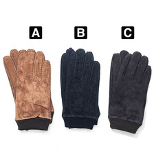 SERGIO DE ROSA ライニング付き スウェードレザー グローブ画像