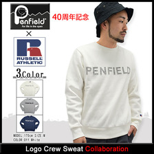Penfield &times; RUSSELL ATHLETIC Logo Crew Sweat画像