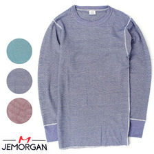 J.E.MORGAN クルーネック サーマル(片染め) ロング スリーブ TEE J5011画像