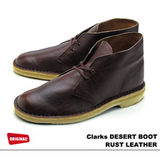Clarks DESERT BOOT RUST LEATHER 26112779画像
