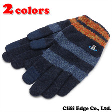 Vivienne Westwood ボーダーニット 手袋画像