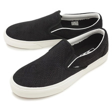 VANS CLASSIC SLIP-ON(BRAIDED SUEDE)BLACK VN0003Z4INY画像