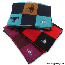 Vivienne Westwood ORBチェック マフラー画像