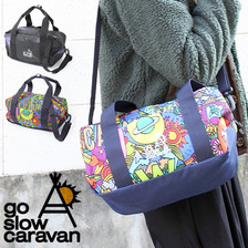 go slow caravan 総柄 ミニボストン 337004画像