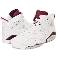 NIKE AIR JORDAN 6 RETRO "MAROON" off wht/new maroon 384664-116画像